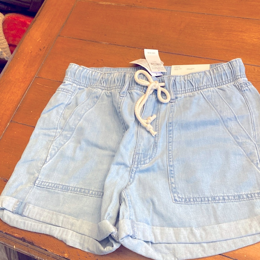 American eagle denim tom-girl stretch shorts